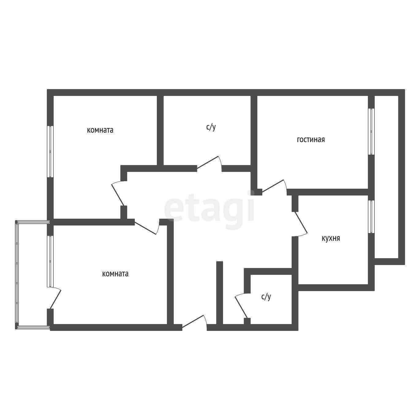 Продажа 3-комнатной квартиры, Улан-Удэ, Республика Бурятия,  Улан-Удэ