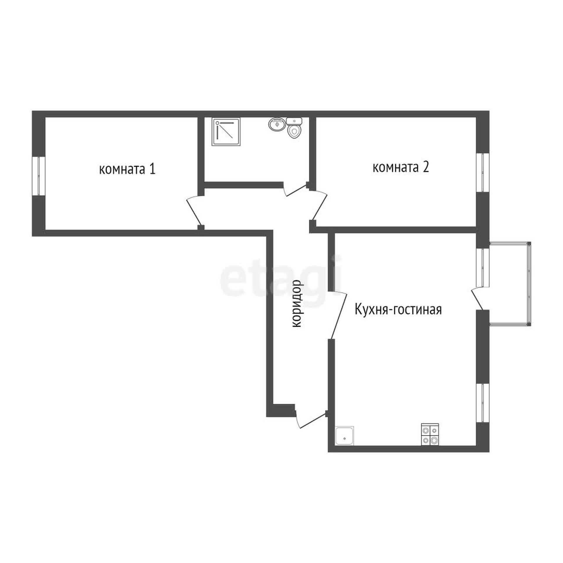 Продажа 2-комнатной квартиры, Улан-Удэ, Республика Бурятия,  Улан-Удэ