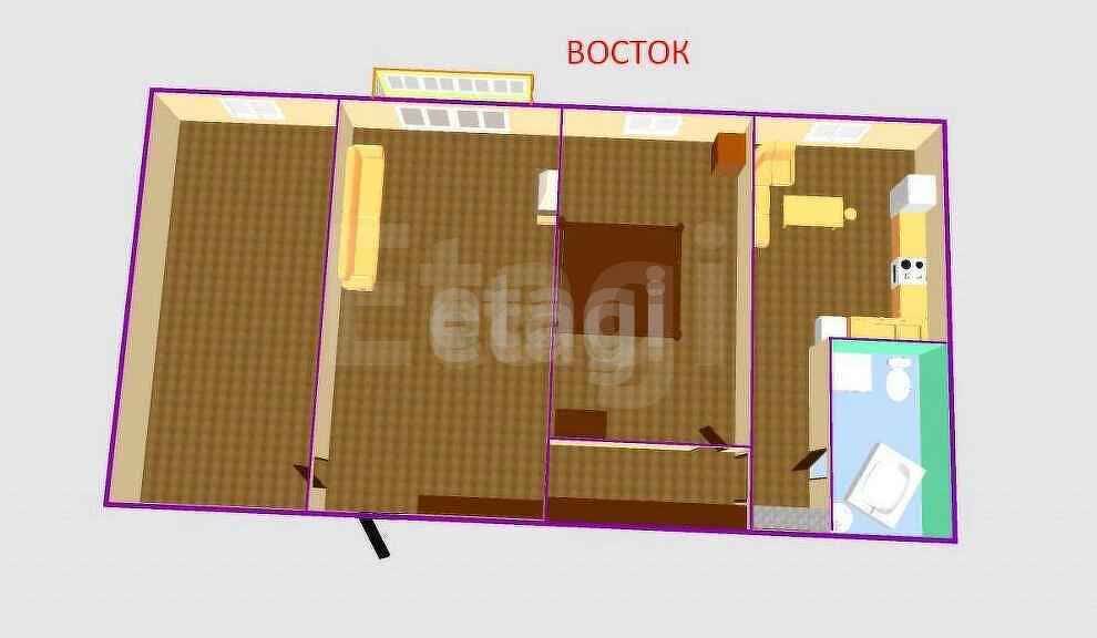 Продажа 3-комнатной квартиры, Южно-Сахалинск, Сахалинская область,  Южно-Сахалинск