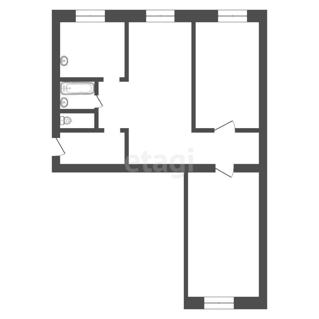 Продажа 3-комнатной квартиры, Улан-Удэ, Республика Бурятия,  Улан-Удэ