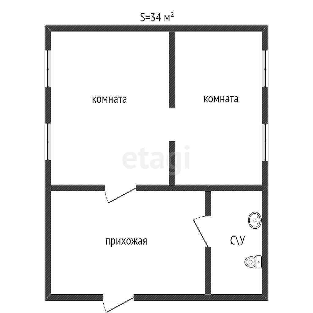 Продажа дома, 34м <sup>2</sup>, 6 сот., Челябинск, Челябинская область,  Златоустовский городской округ