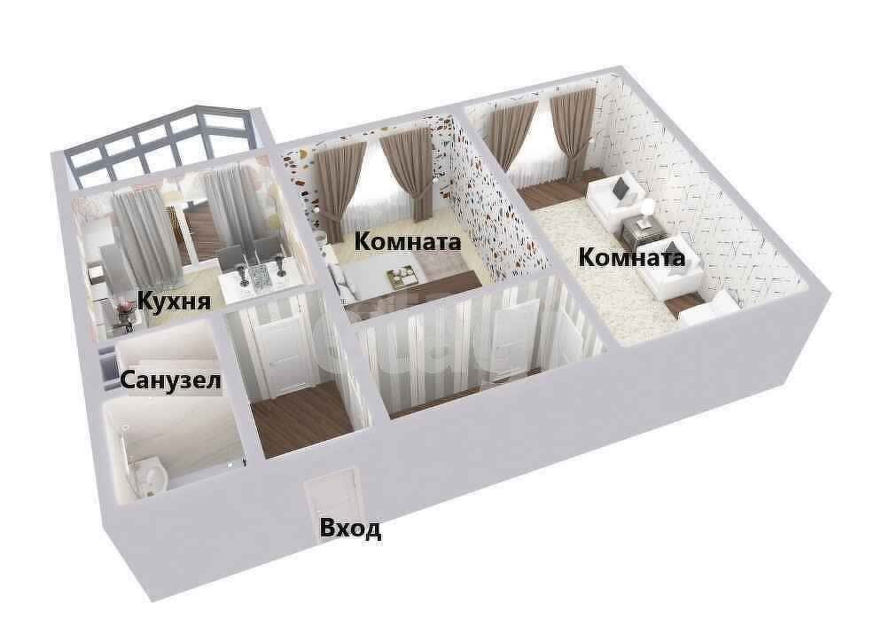Продажа 2-комнатной квартиры, Южно-Сахалинск, Сахалинская область,  Южно-Сахалинск