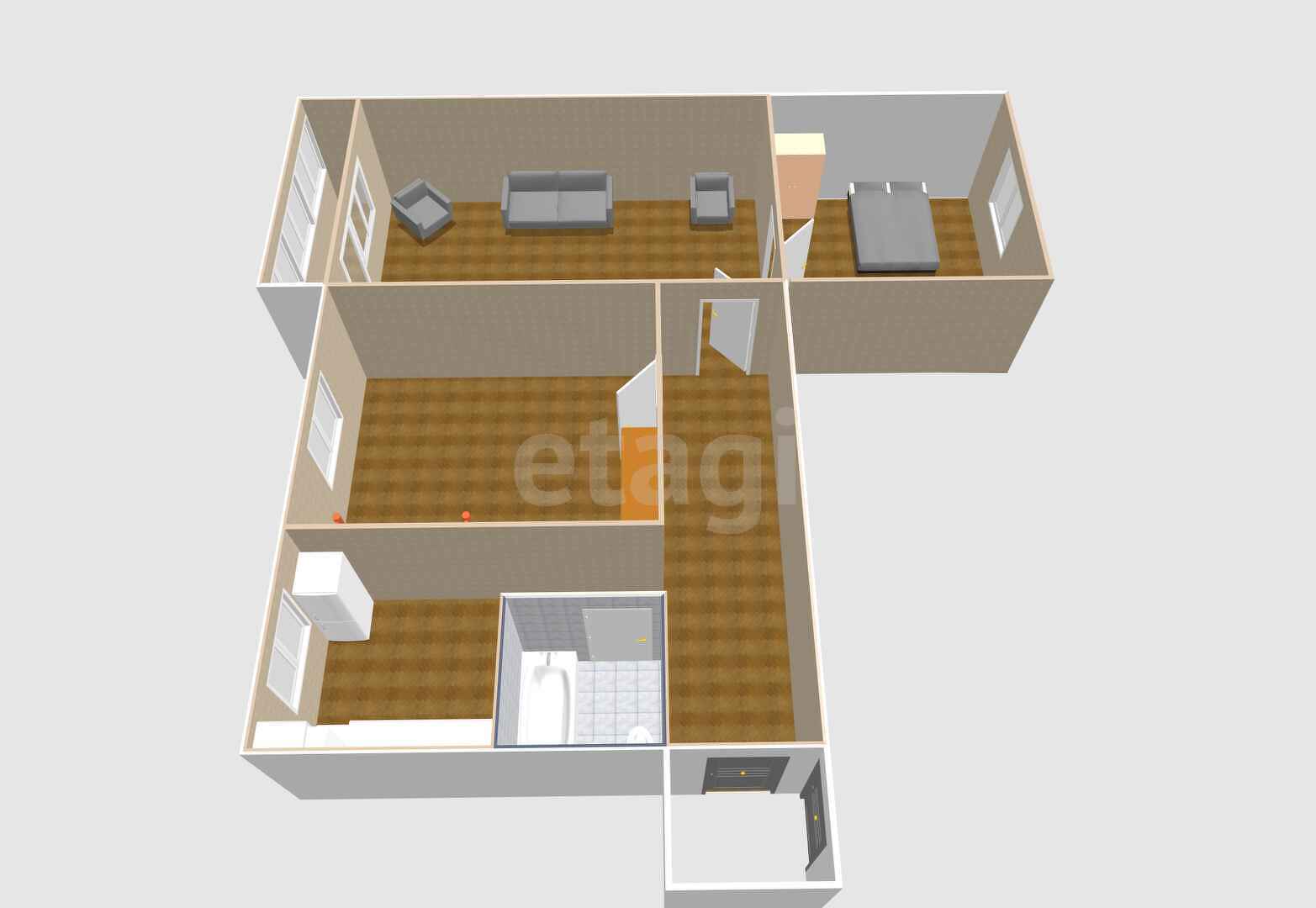 Продажа 3-комнатной квартиры, Южно-Сахалинск, Сахалинская область,  Южно-Сахалинск