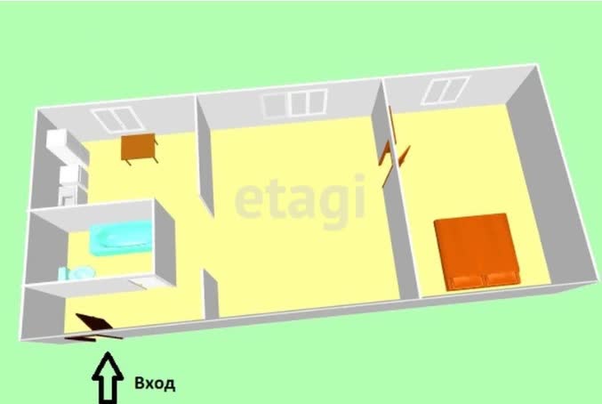 Продажа 2-комнатной квартиры, Южно-Сахалинск, Сахалинская область,  Южно-Сахалинск