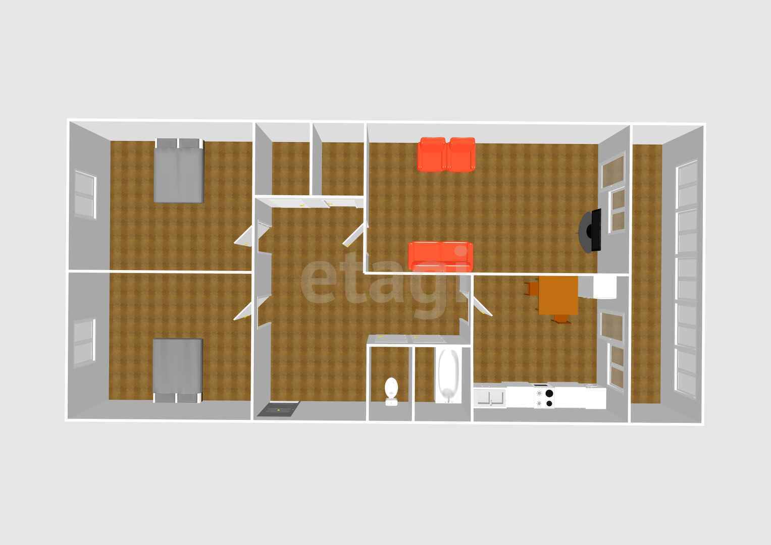Продажа 3-комнатной квартиры, Южно-Сахалинск, Сахалинская область,  Южно-Сахалинск