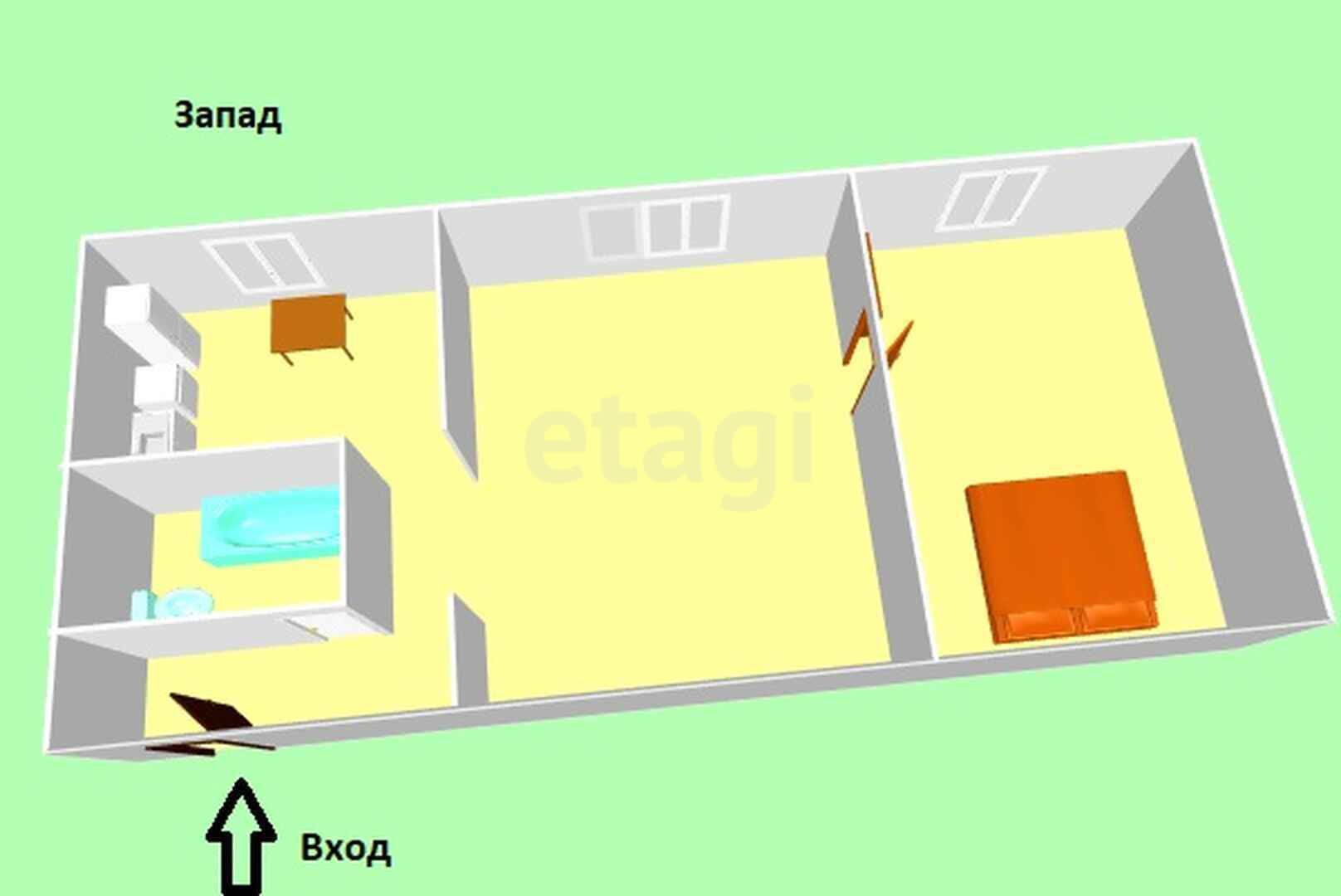 Продажа 2-комнатной квартиры, Южно-Сахалинск, Сахалинская область,  Южно-Сахалинск