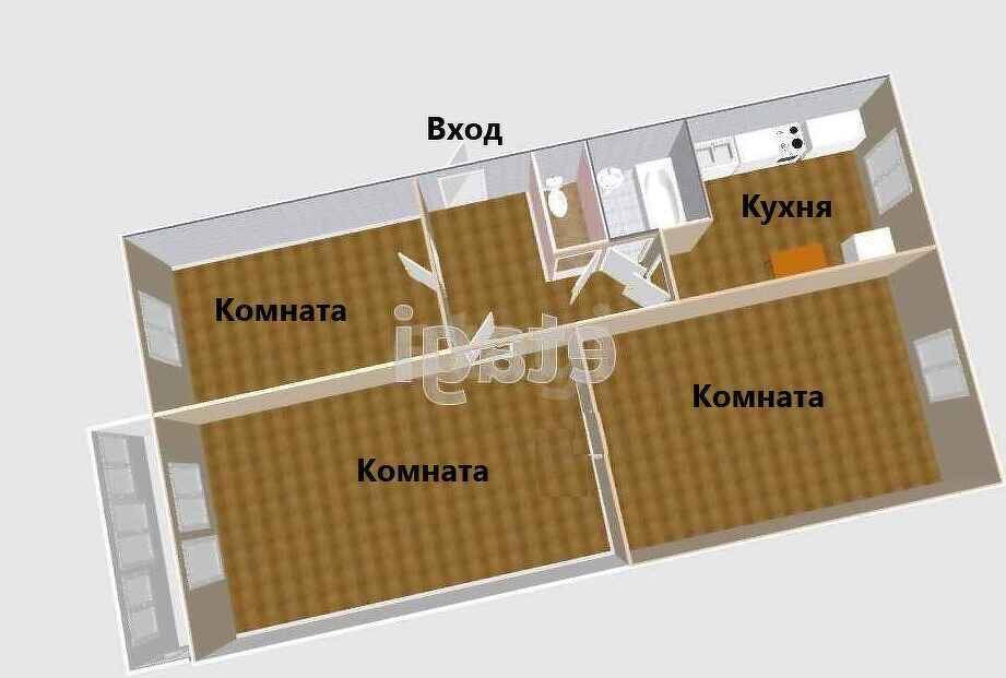 Продажа 3-комнатной квартиры, Южно-Сахалинск, Сахалинская область,  Южно-Сахалинск