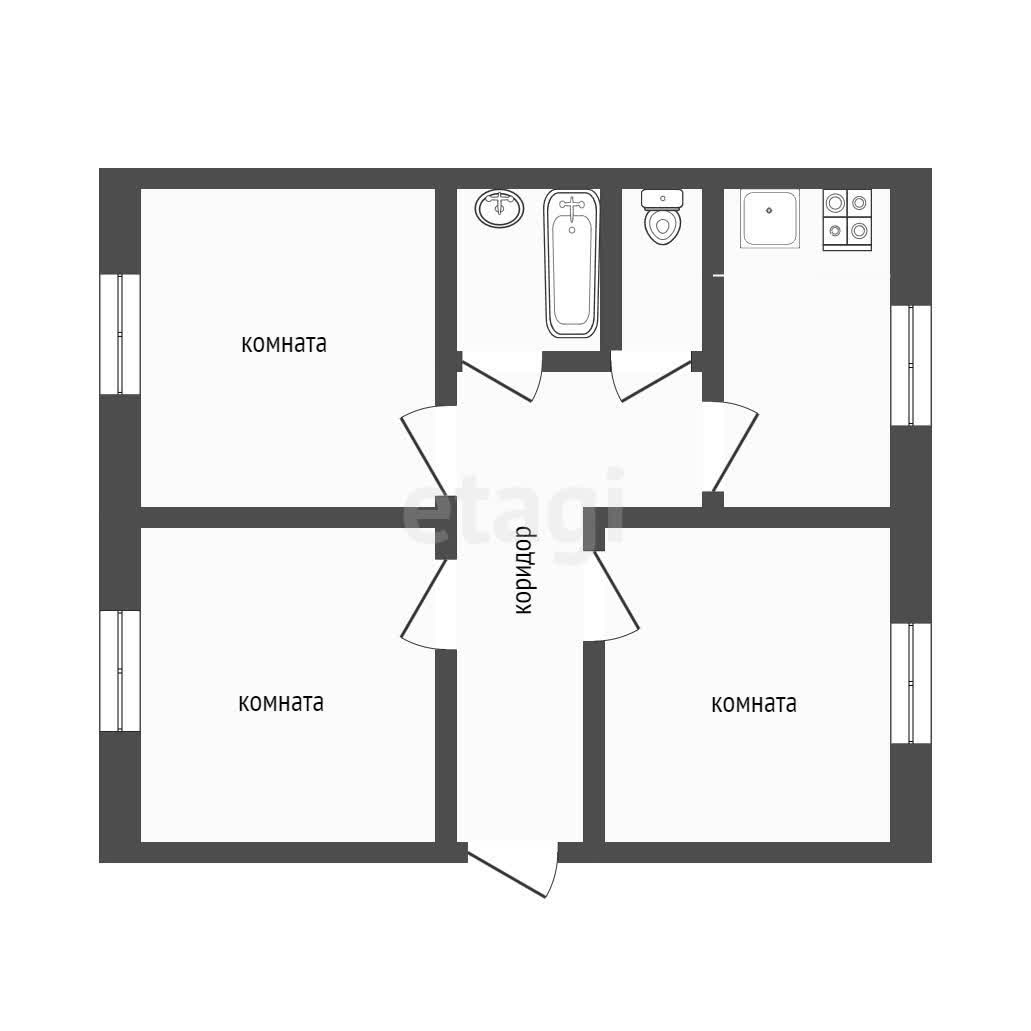 Продажа 3-комнатной квартиры, Улан-Удэ, Республика Бурятия,  Улан-Удэ