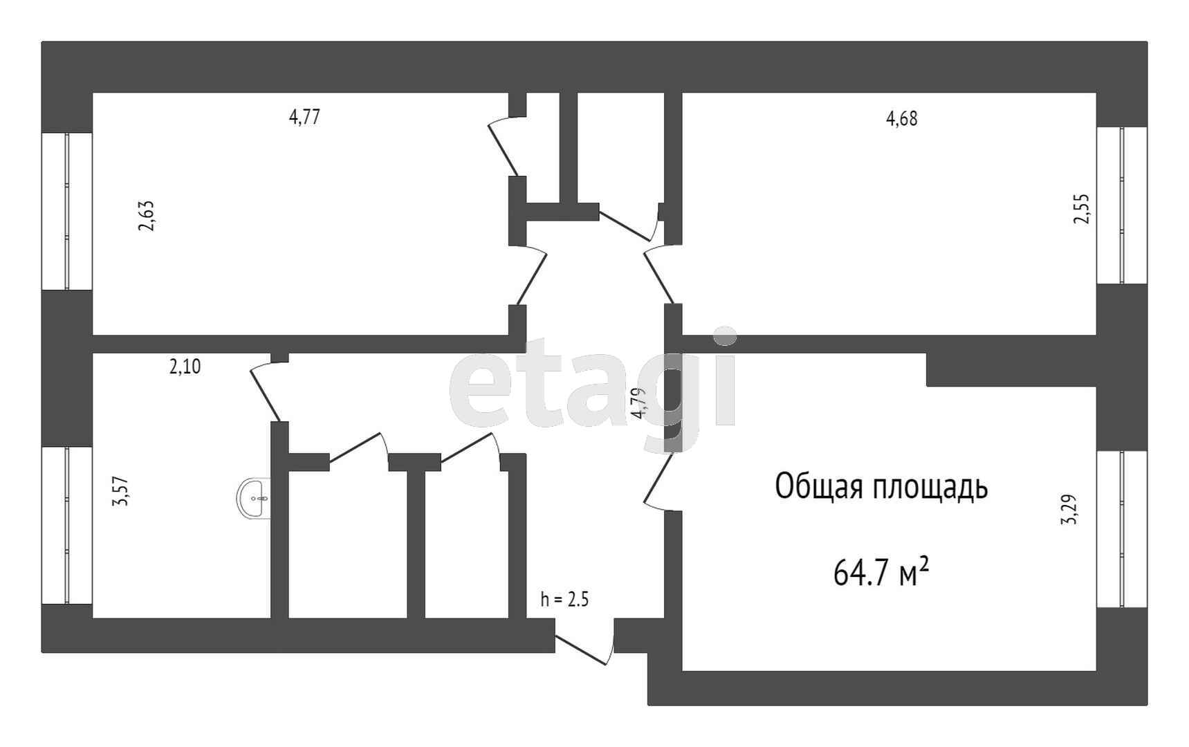Продажа 3-комнатной квартиры, Улан-Удэ, Республика Бурятия,  Улан-Удэ