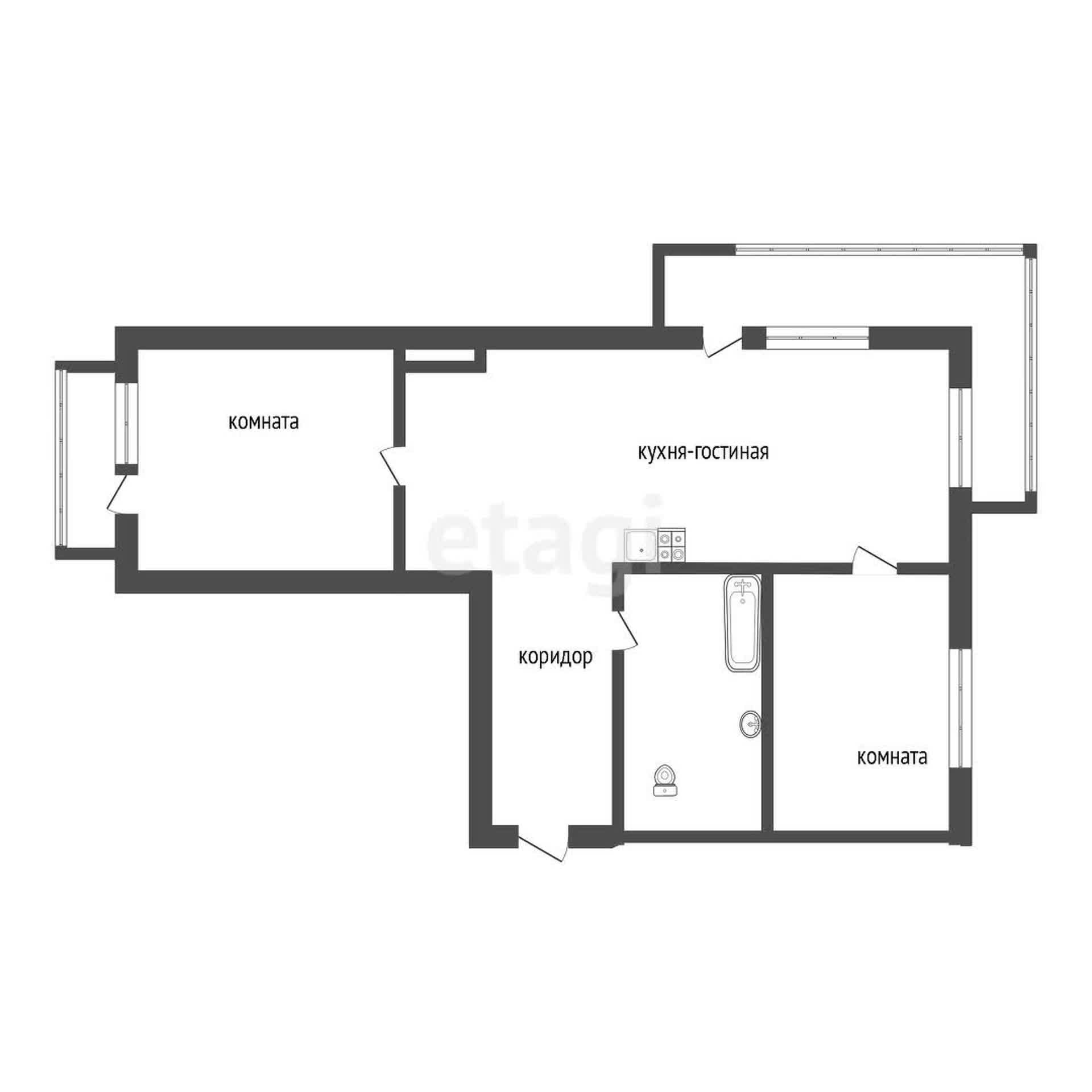 Продажа 3-комнатной квартиры, Улан-Удэ, Республика Бурятия,  Улан-Удэ