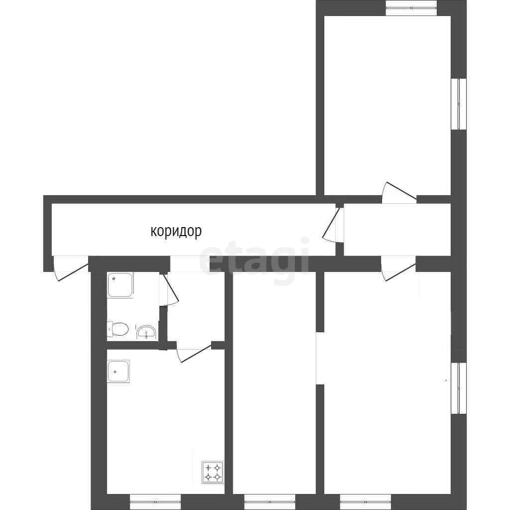 Продажа 3-комнатной квартиры, Улан-Удэ, Республика Бурятия,  Улан-Удэ
