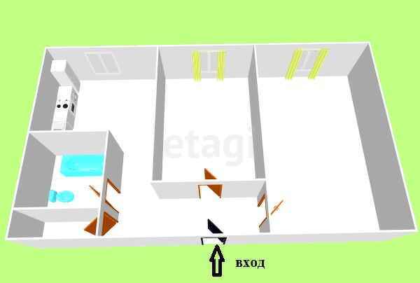 Продажа 2-комнатной квартиры, Южно-Сахалинск, Сахалинская область,  Южно-Сахалинск