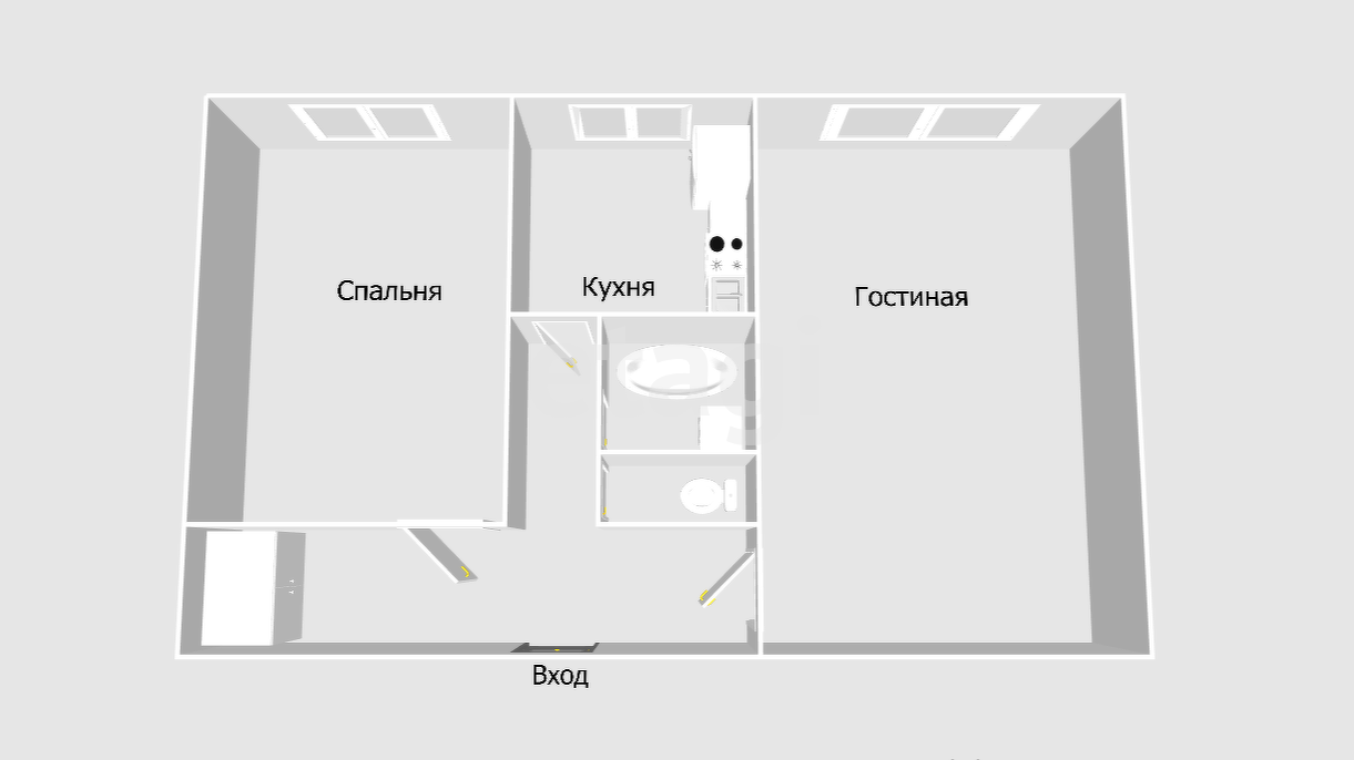 Продажа 2-комнатной квартиры, Южно-Сахалинск, Сахалинская область,  Южно-Сахалинск