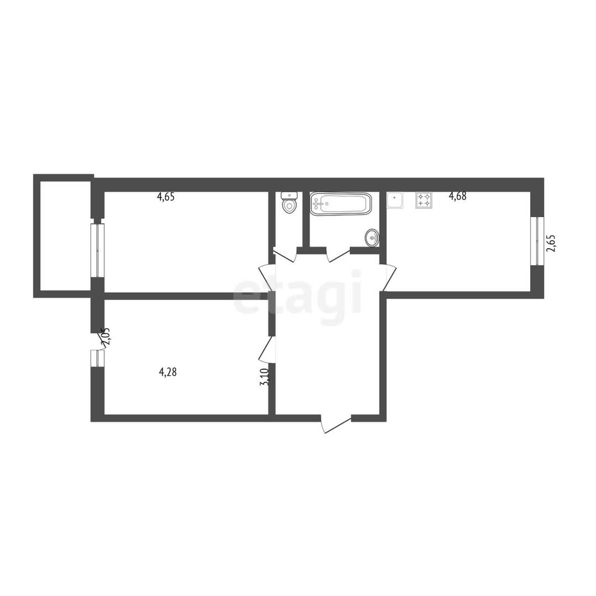 Продажа 2-комнатной квартиры, Улан-Удэ, Республика Бурятия,  Улан-Удэ