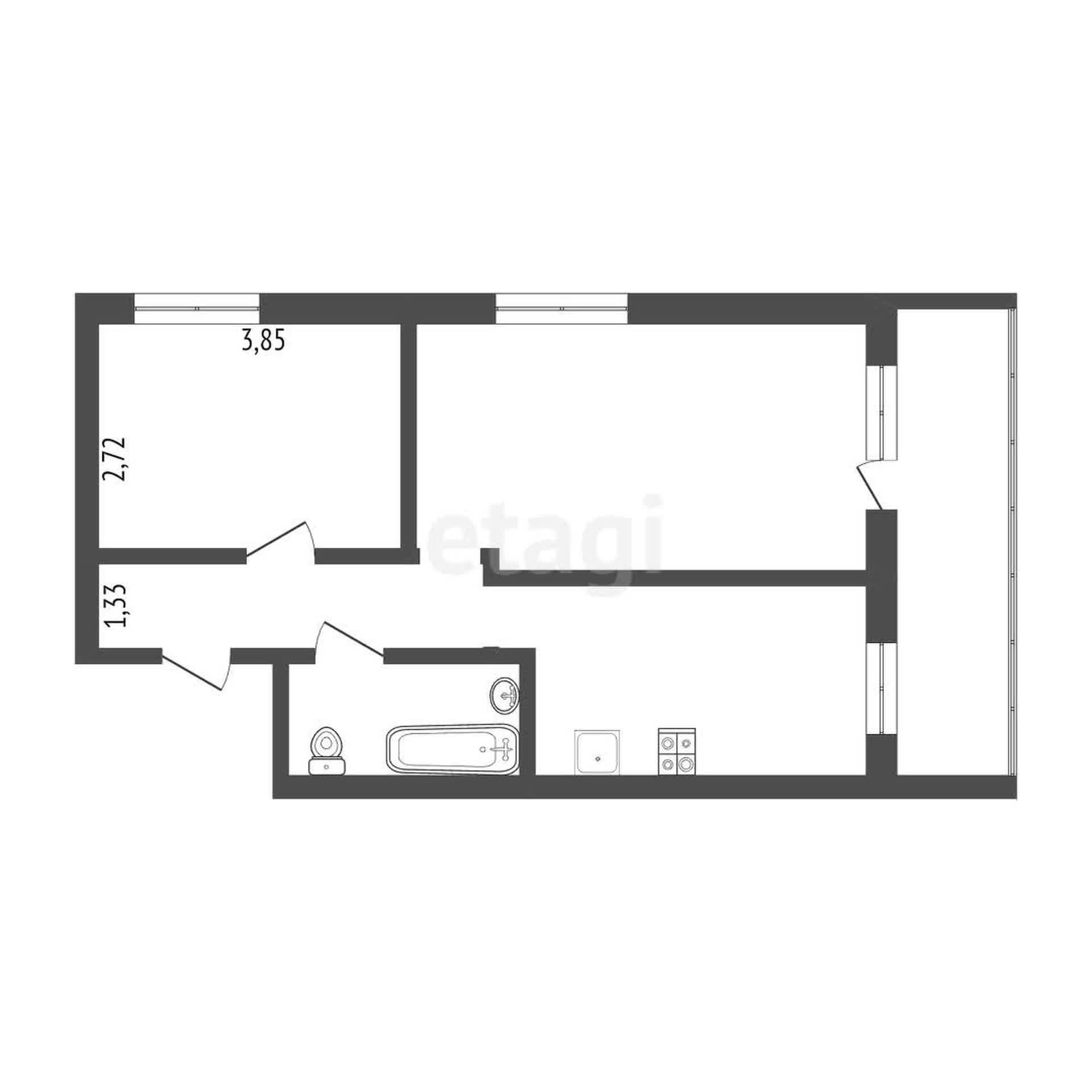 Продажа 2-комнатной квартиры, Улан-Удэ, Республика Бурятия,  Улан-Удэ