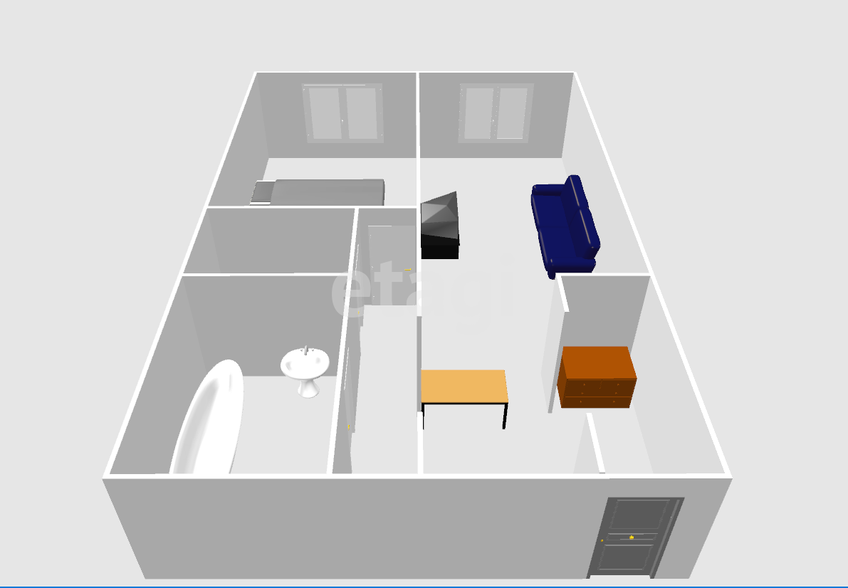 Продажа 2-комнатной квартиры, Южно-Сахалинск, Сахалинская область,  Южно-Сахалинск