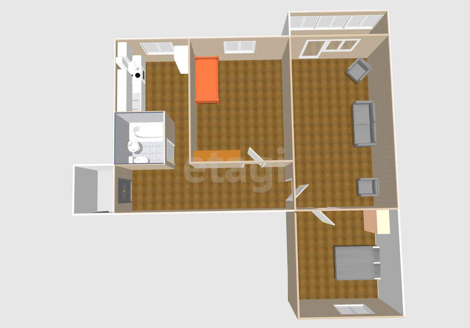 Продажа 3-комнатной квартиры, Южно-Сахалинск, Сахалинская область,  Южно-Сахалинск