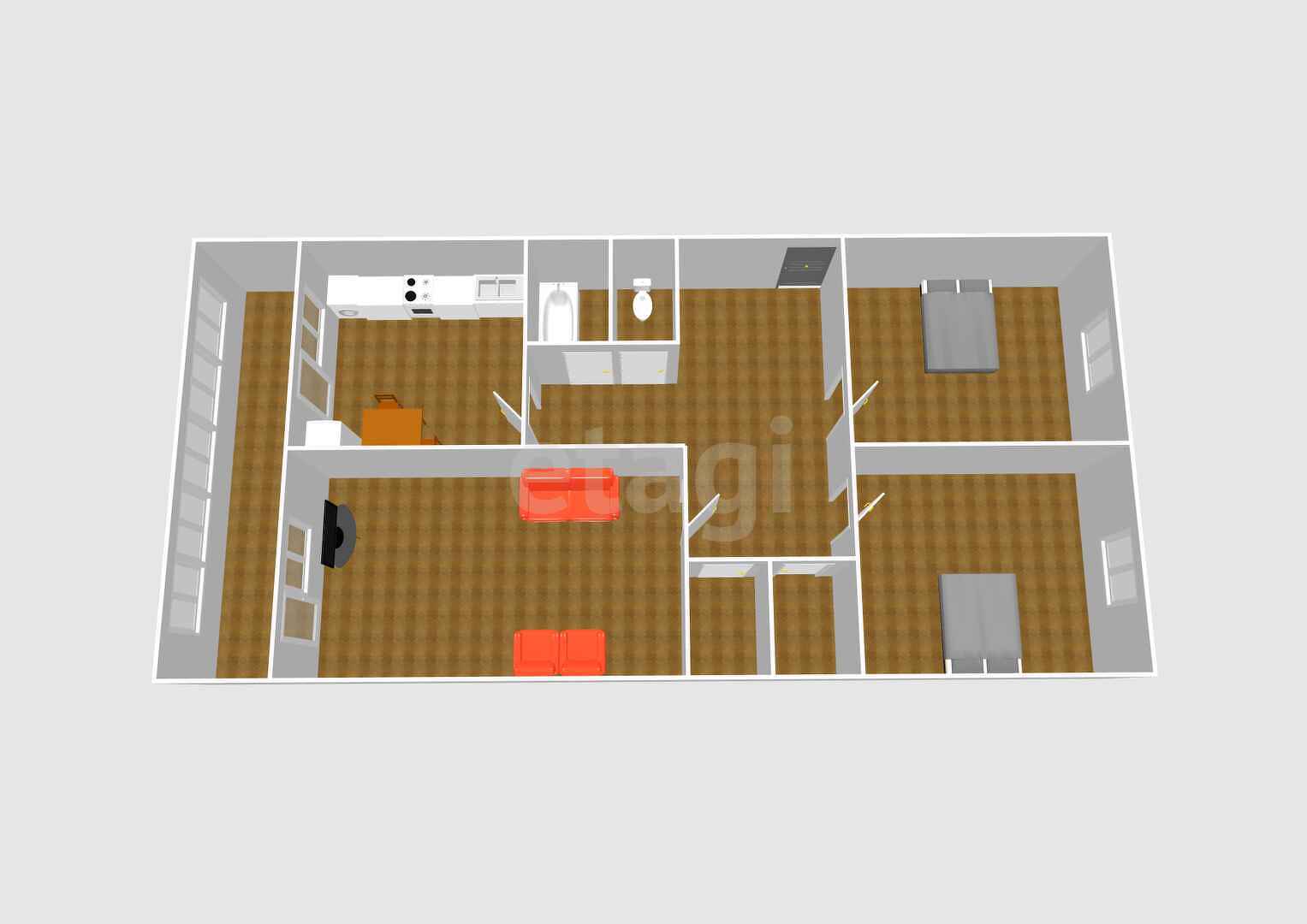 Продажа 3-комнатной квартиры, Южно-Сахалинск, Сахалинская область,  Южно-Сахалинск