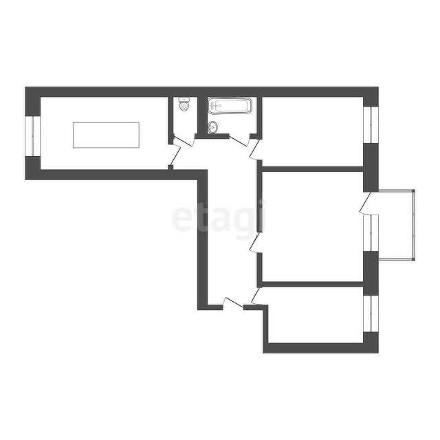 Продажа 3-комнатной квартиры, Улан-Удэ, Республика Бурятия,  Улан-Удэ