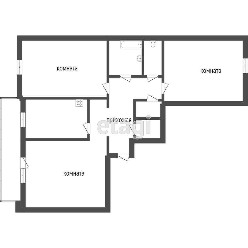 Продажа 3-комнатной квартиры, Улан-Удэ, Республика Бурятия,  Улан-Удэ