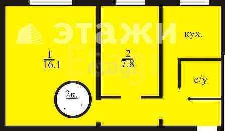 Продажа 2-комнатной квартиры, Улан-Удэ, Республика Бурятия,  Улан-Удэ