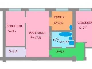 Продажа 3-комнатной квартиры, Южно-Сахалинск, Сахалинская область,  Южно-Сахалинск