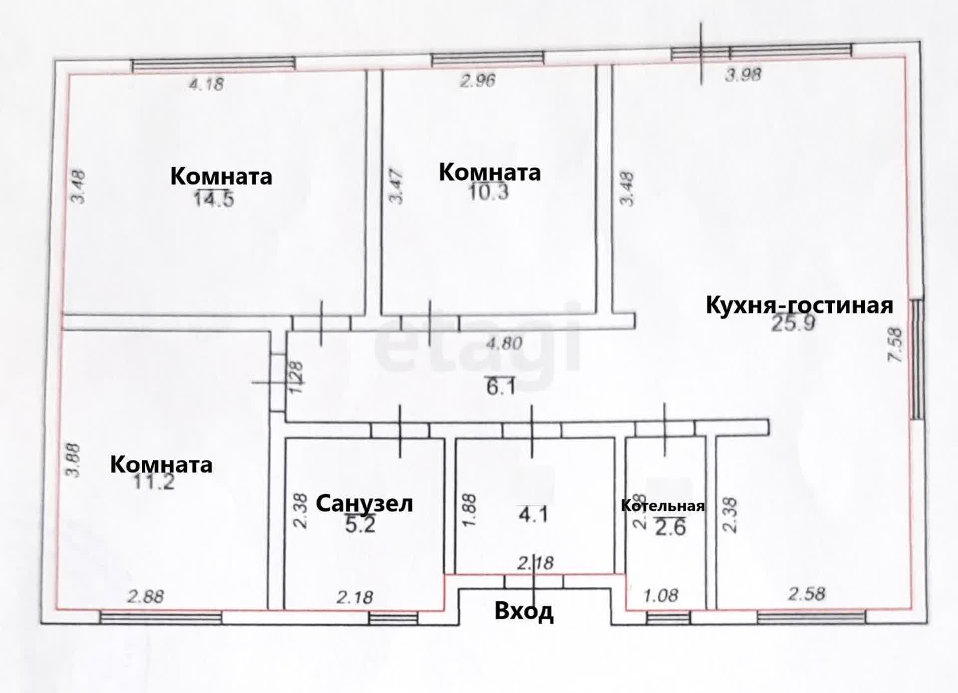 Продажа дома, 80м <sup>2</sup>, 8 сот., Южно-Сахалинск, Сахалинская область,  