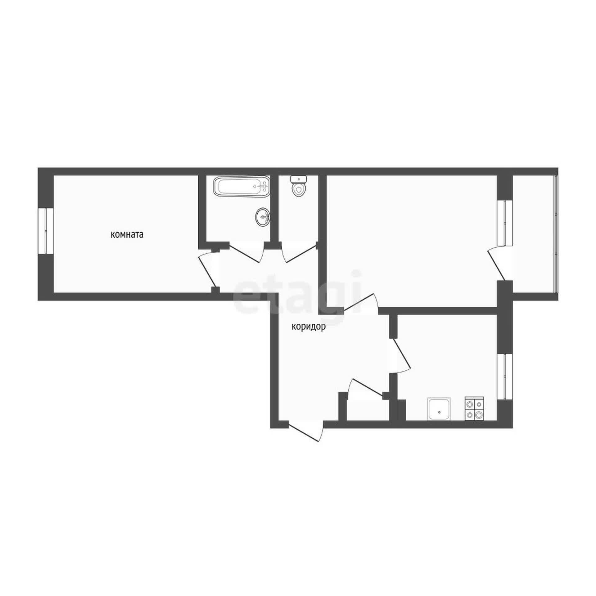 Продажа 2-комнатной квартиры, Улан-Удэ, Республика Бурятия,  Улан-Удэ