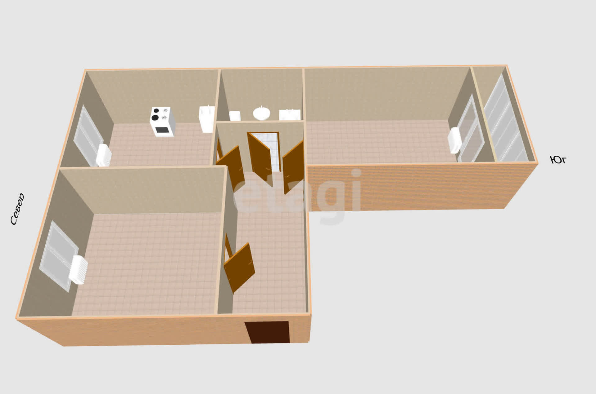 Продажа 2-комнатной квартиры, Южно-Сахалинск, Сахалинская область,  Южно-Сахалинск