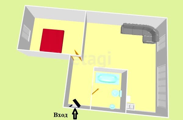 Продажа 2-комнатной квартиры, Южно-Сахалинск, Сахалинская область,  Южно-Сахалинск