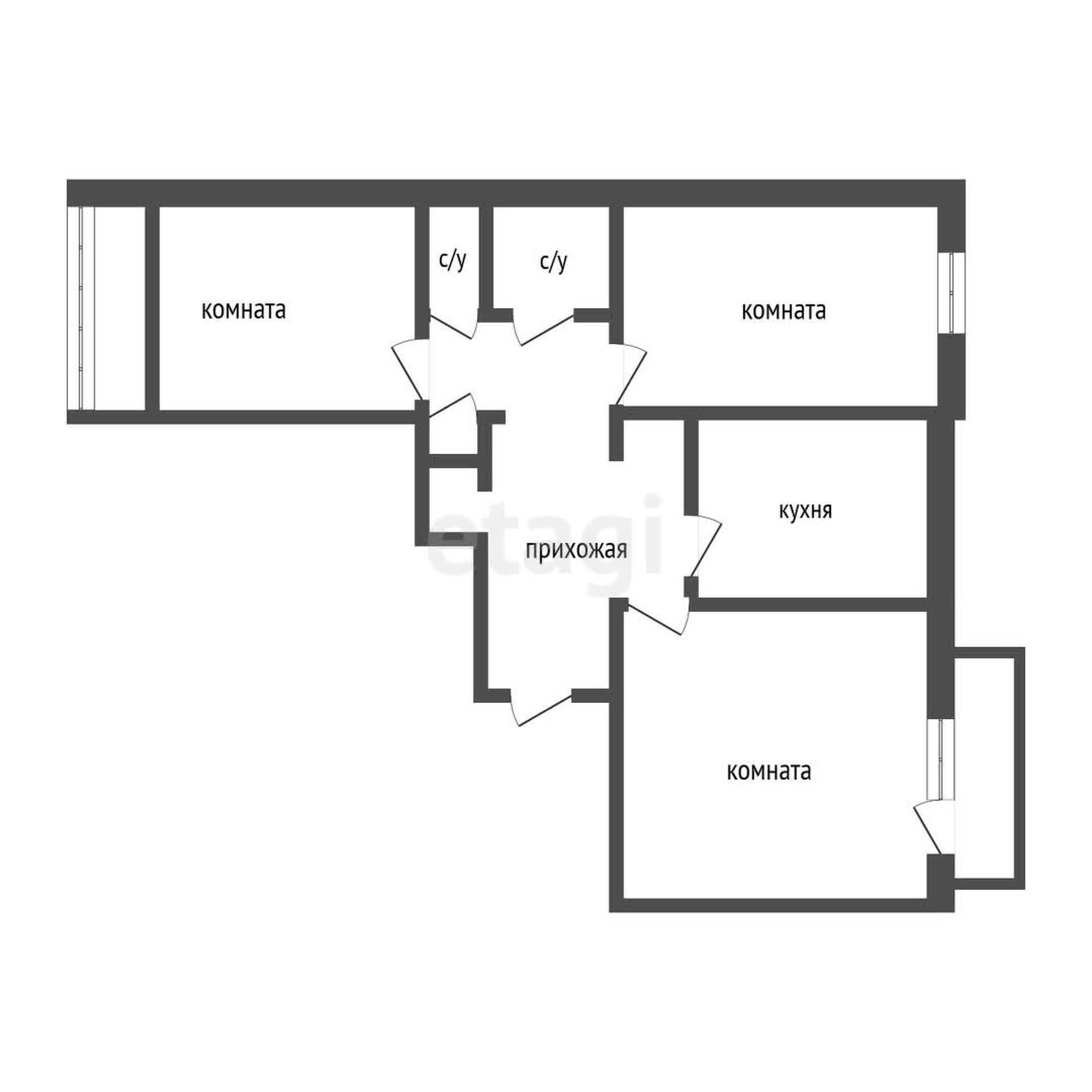 Продажа 3-комнатной квартиры, Улан-Удэ, Республика Бурятия,  Улан-Удэ
