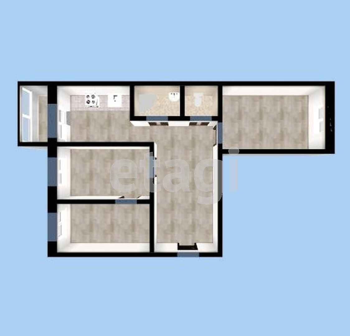 Продажа 3-комнатной квартиры, Улан-Удэ, Республика Бурятия,  Улан-Удэ