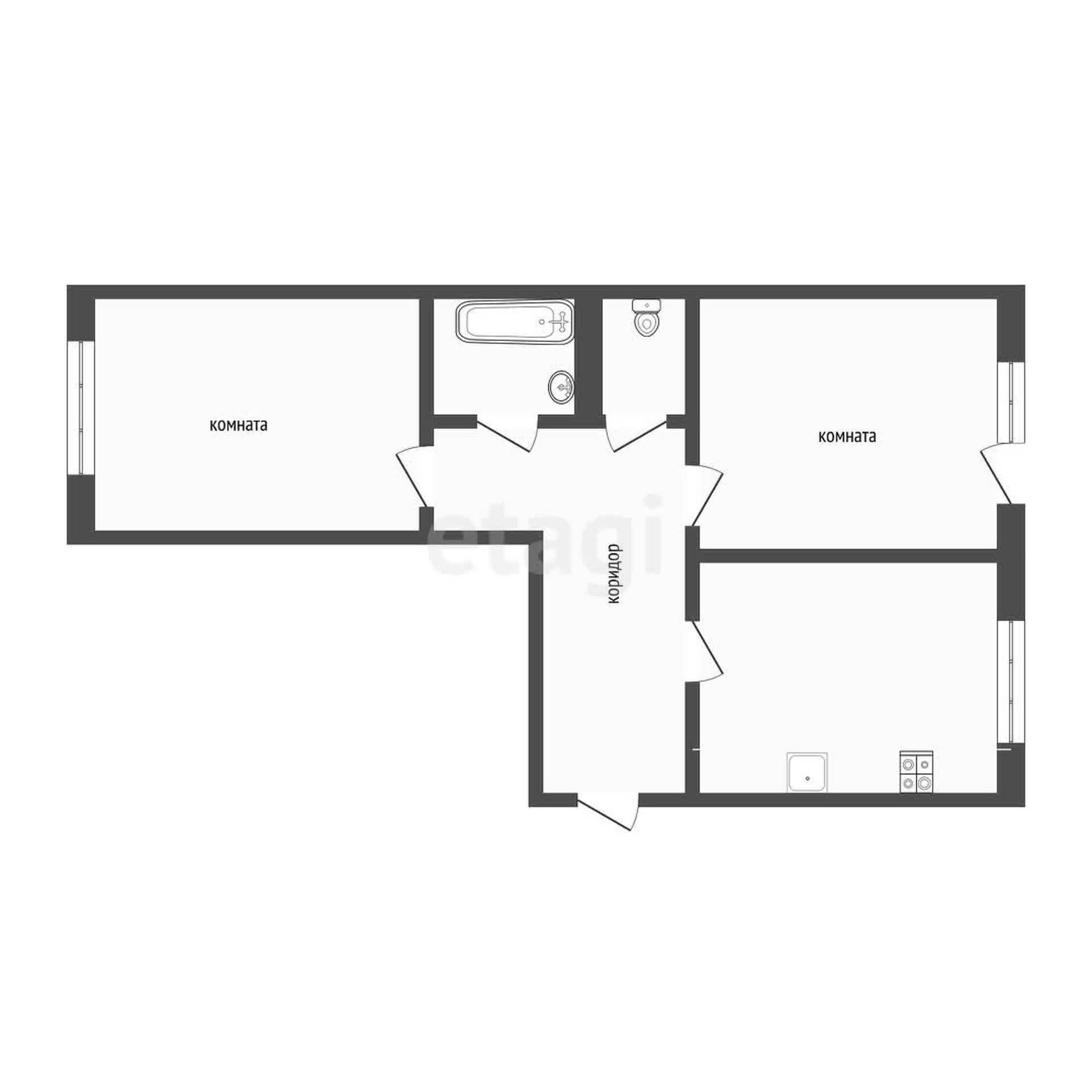 Продажа 2-комнатной квартиры, Улан-Удэ, Республика Бурятия,  Улан-Удэ