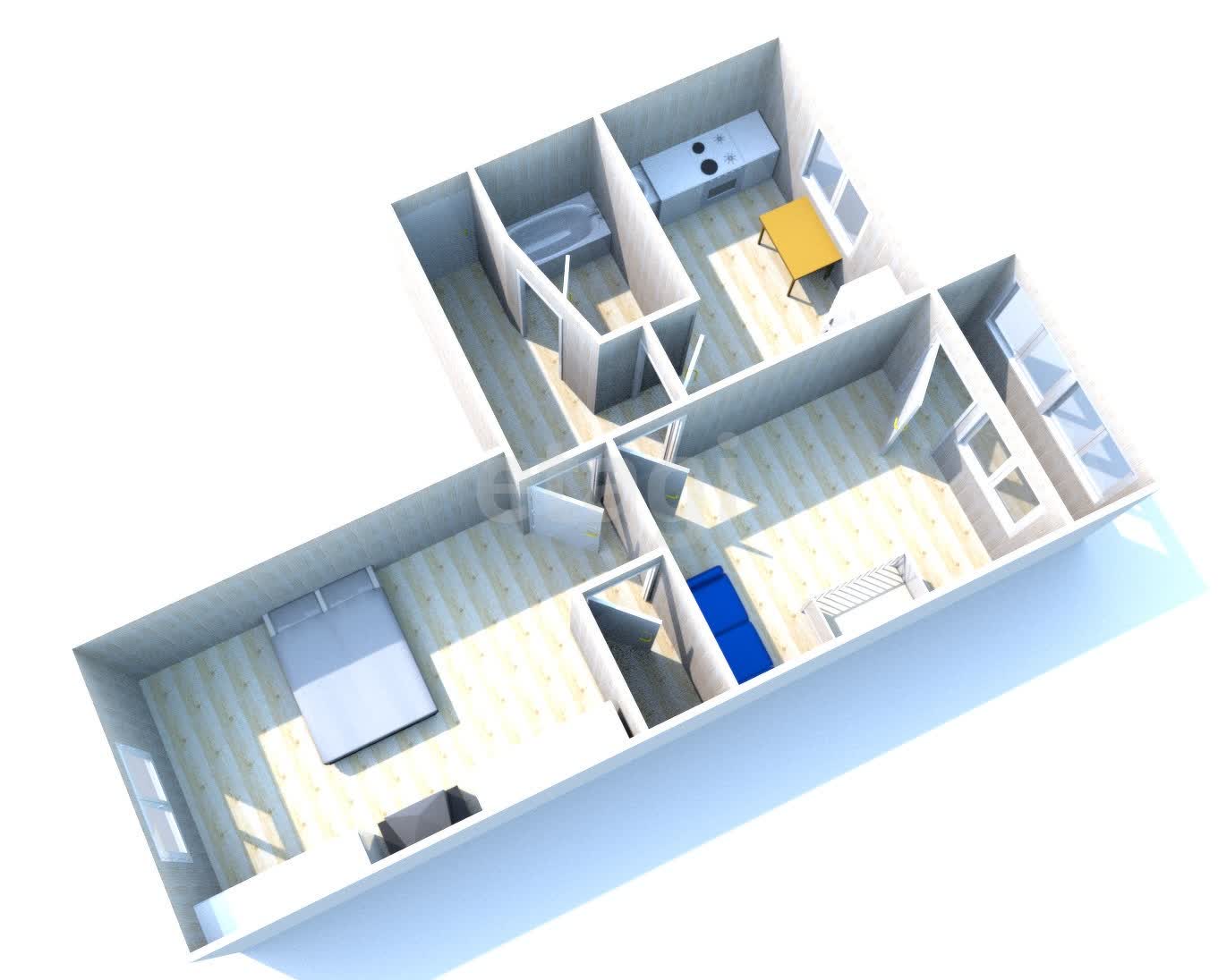 Продажа 2-комнатной квартиры, Южно-Сахалинск, Сахалинская область,  Южно-Сахалинск