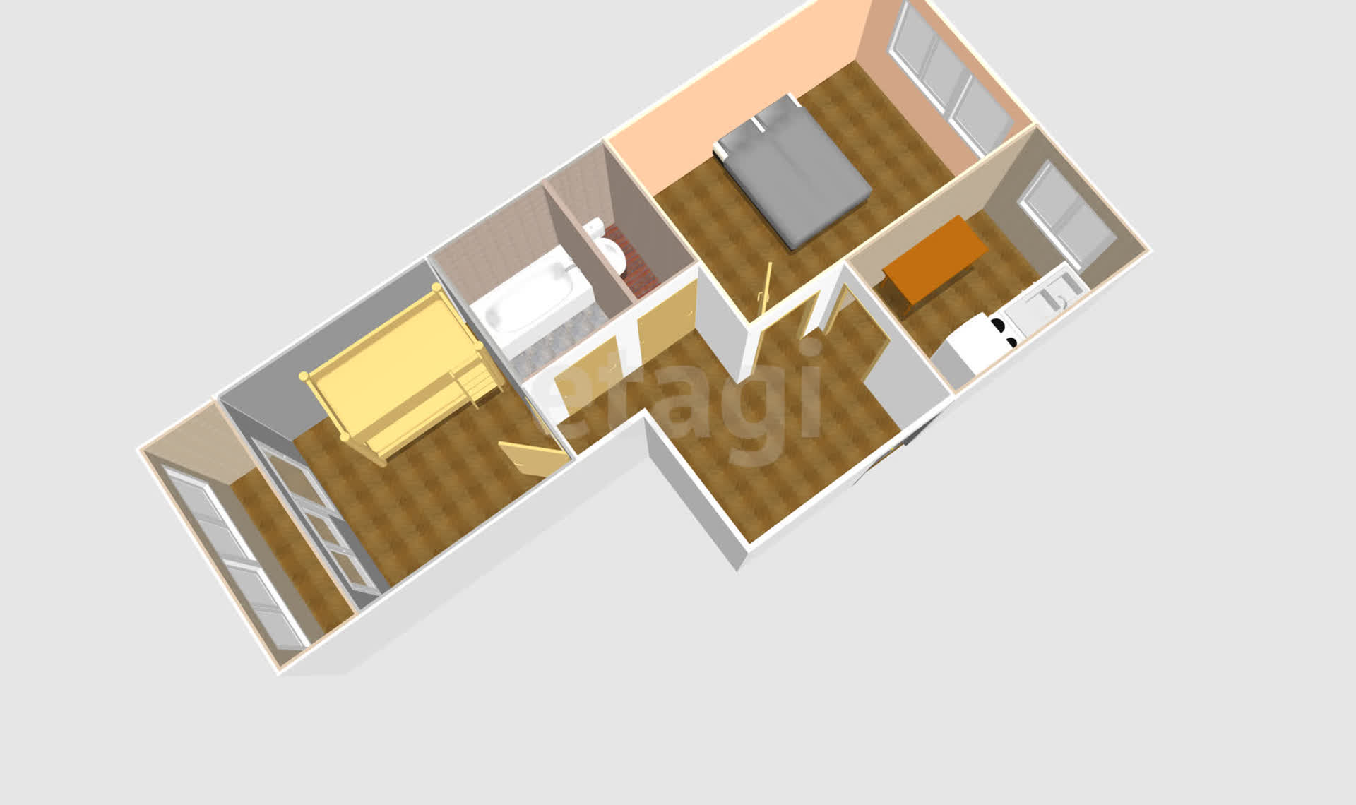 Продажа 2-комнатной квартиры, Южно-Сахалинск, Сахалинская область,  Южно-Сахалинск