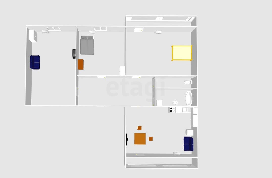 Продажа 3-комнатной квартиры, Южно-Сахалинск, Сахалинская область,  Южно-Сахалинск