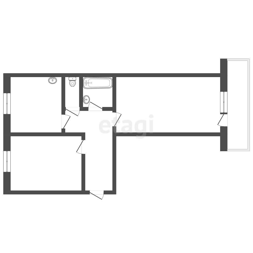 Продажа 2-комнатной квартиры, Улан-Удэ, Республика Бурятия,  Улан-Удэ