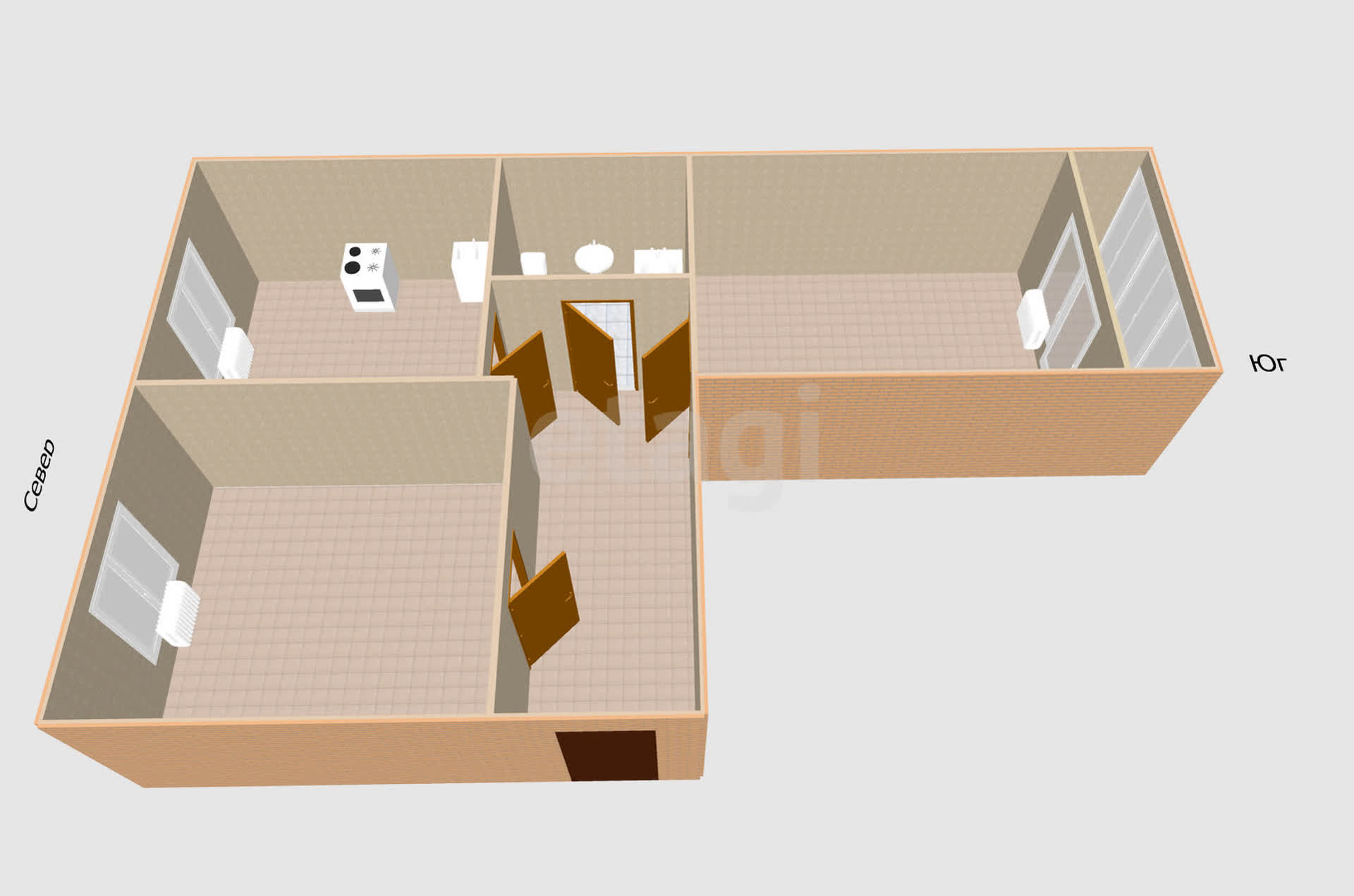 Продажа 2-комнатной квартиры, Южно-Сахалинск, Сахалинская область,  Южно-Сахалинск