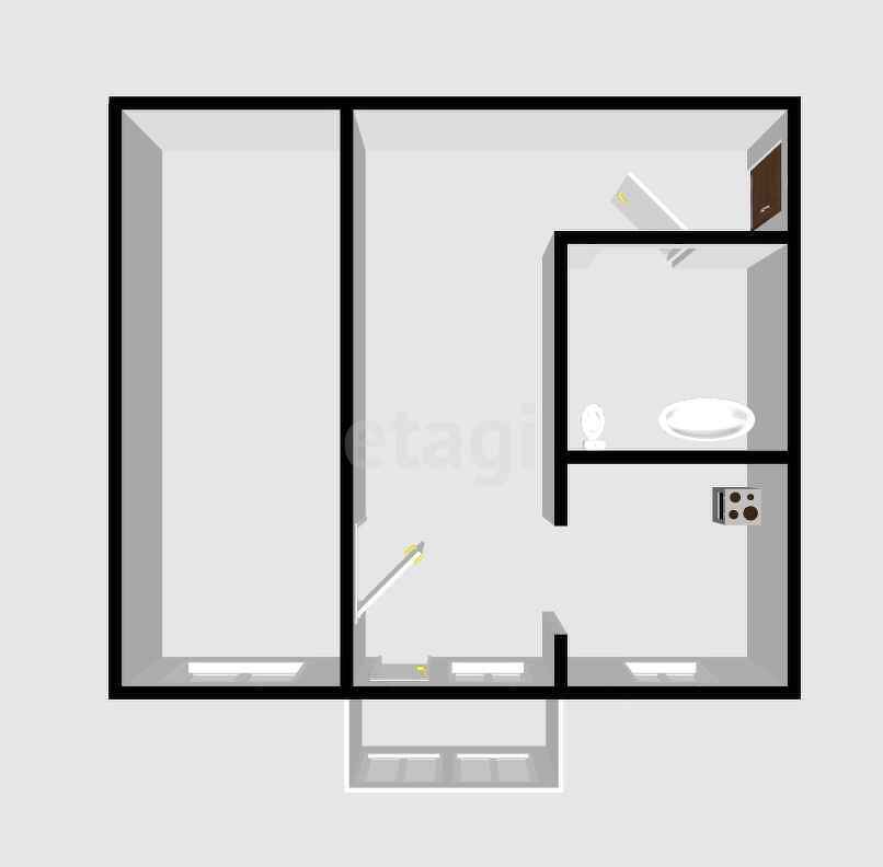 Продажа 2-комнатной квартиры, Южно-Сахалинск, Сахалинская область,  Южно-Сахалинск