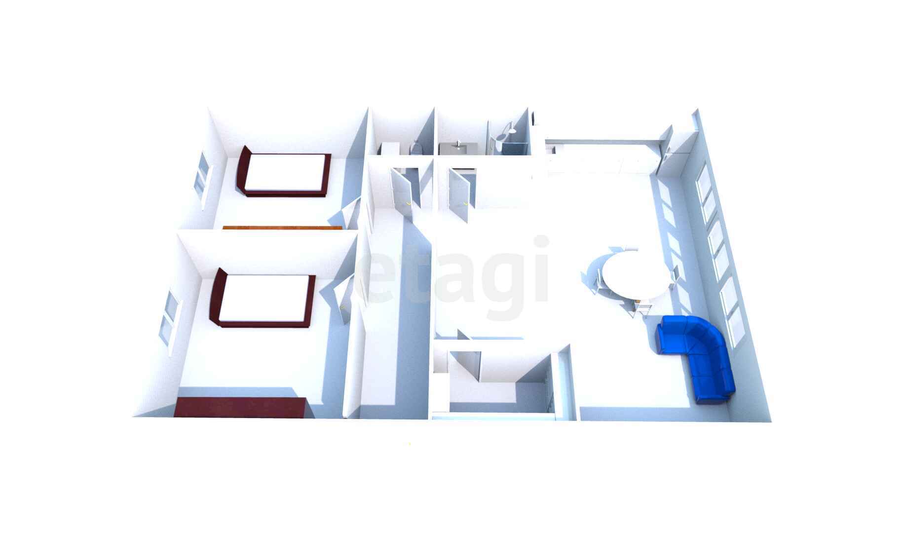 Продажа 2-комнатной квартиры, Южно-Сахалинск, Сахалинская область,  Южно-Сахалинск