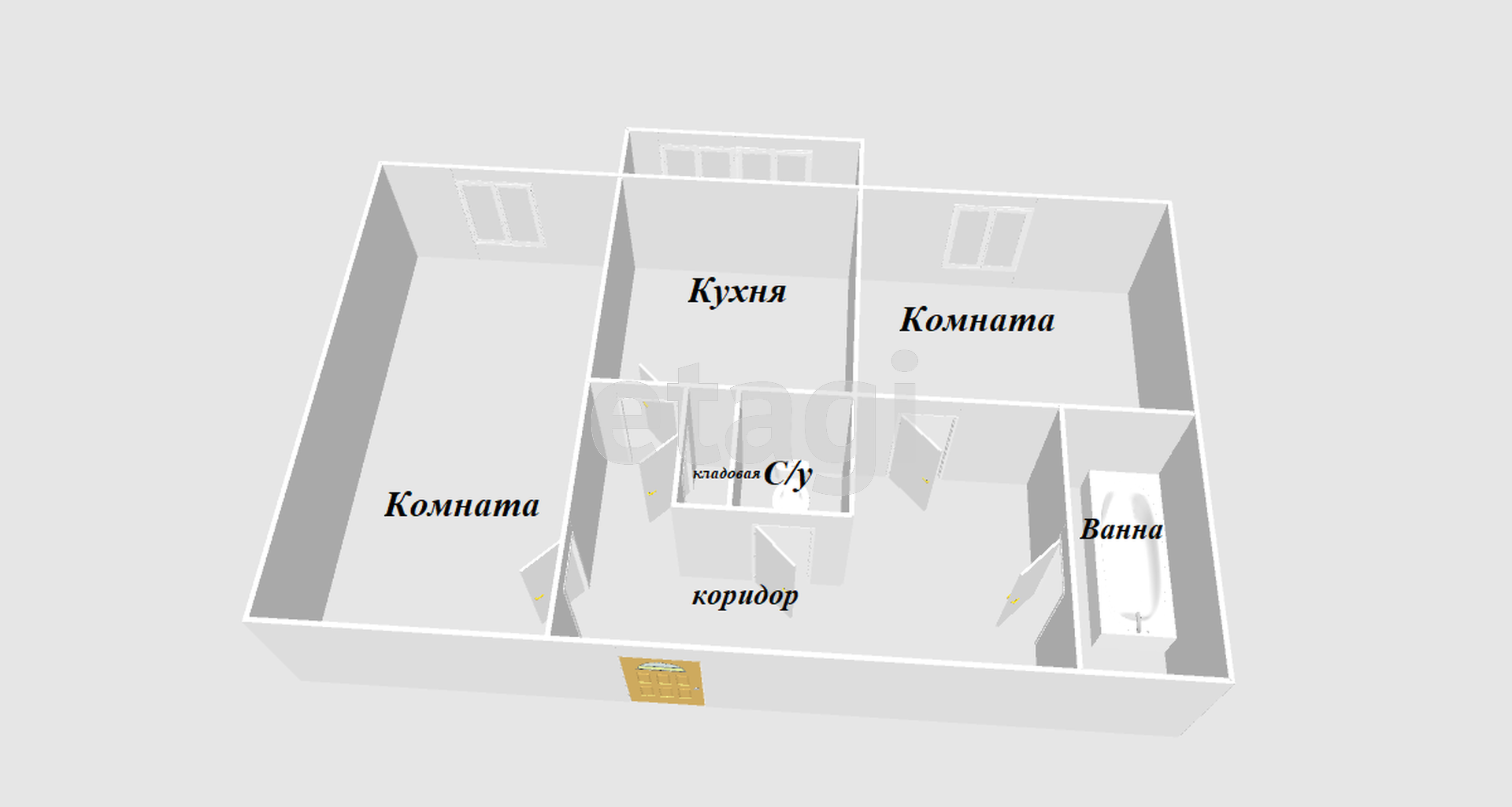 Продажа 2-комнатной квартиры, Южно-Сахалинск, Сахалинская область,  Южно-Сахалинск