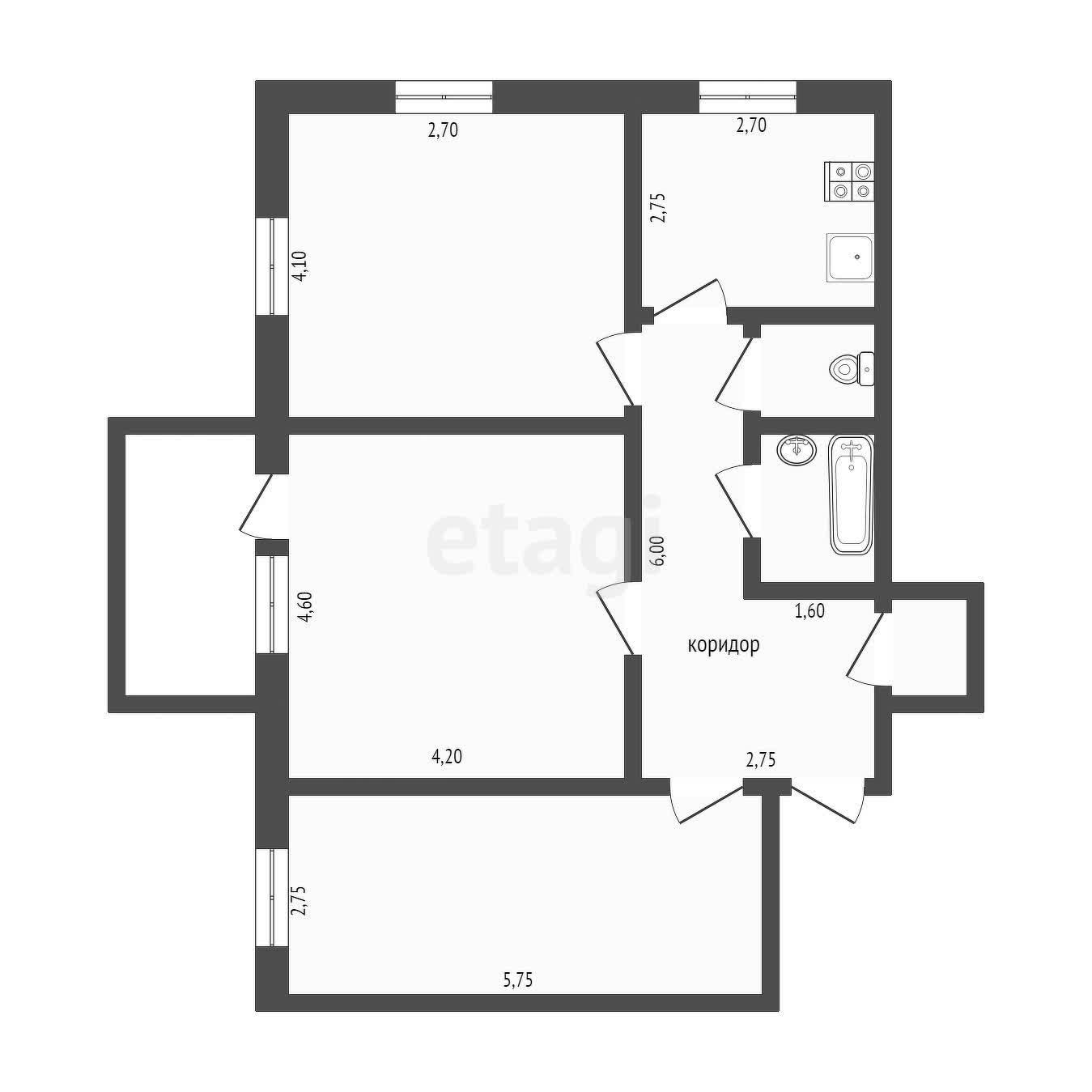 Продажа 3-комнатной квартиры, Улан-Удэ, Республика Бурятия,  Улан-Удэ