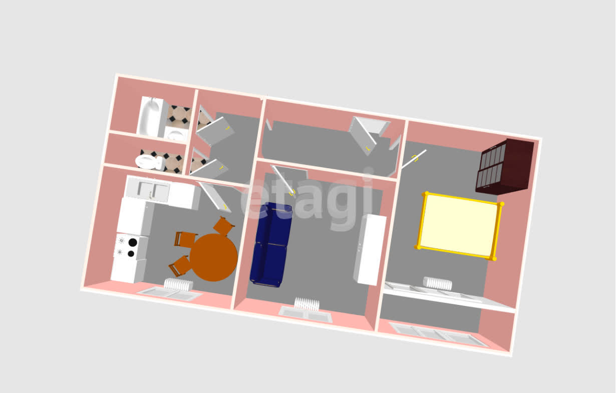 Продажа 2-комнатной квартиры, Южно-Сахалинск, Сахалинская область,  Южно-Сахалинск