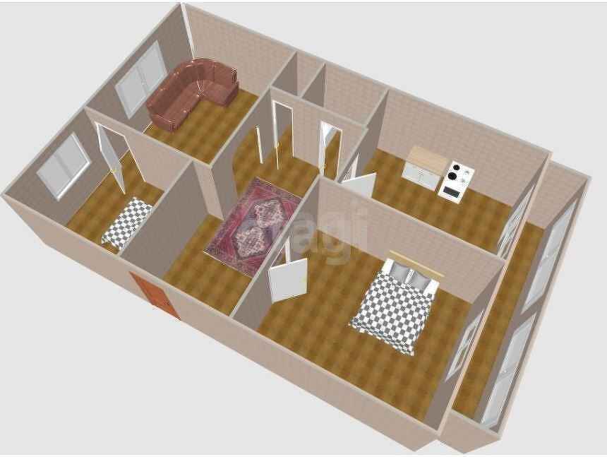 Продажа 3-комнатной квартиры, Южно-Сахалинск, Сахалинская область,  Южно-Сахалинск