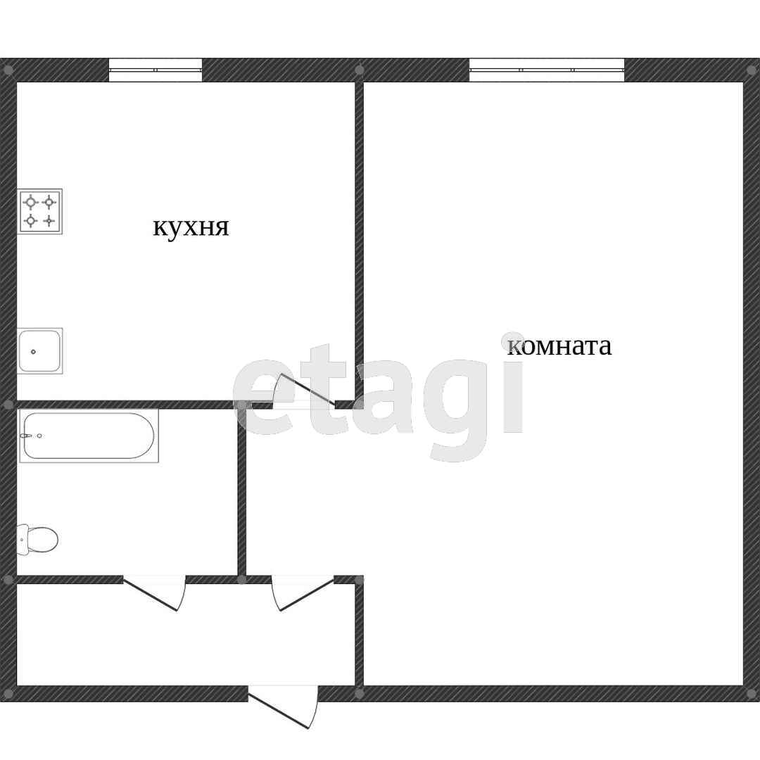 Продажа 1-комнатной квартиры, Комсомольск-на-Амуре, Гагарина,  18