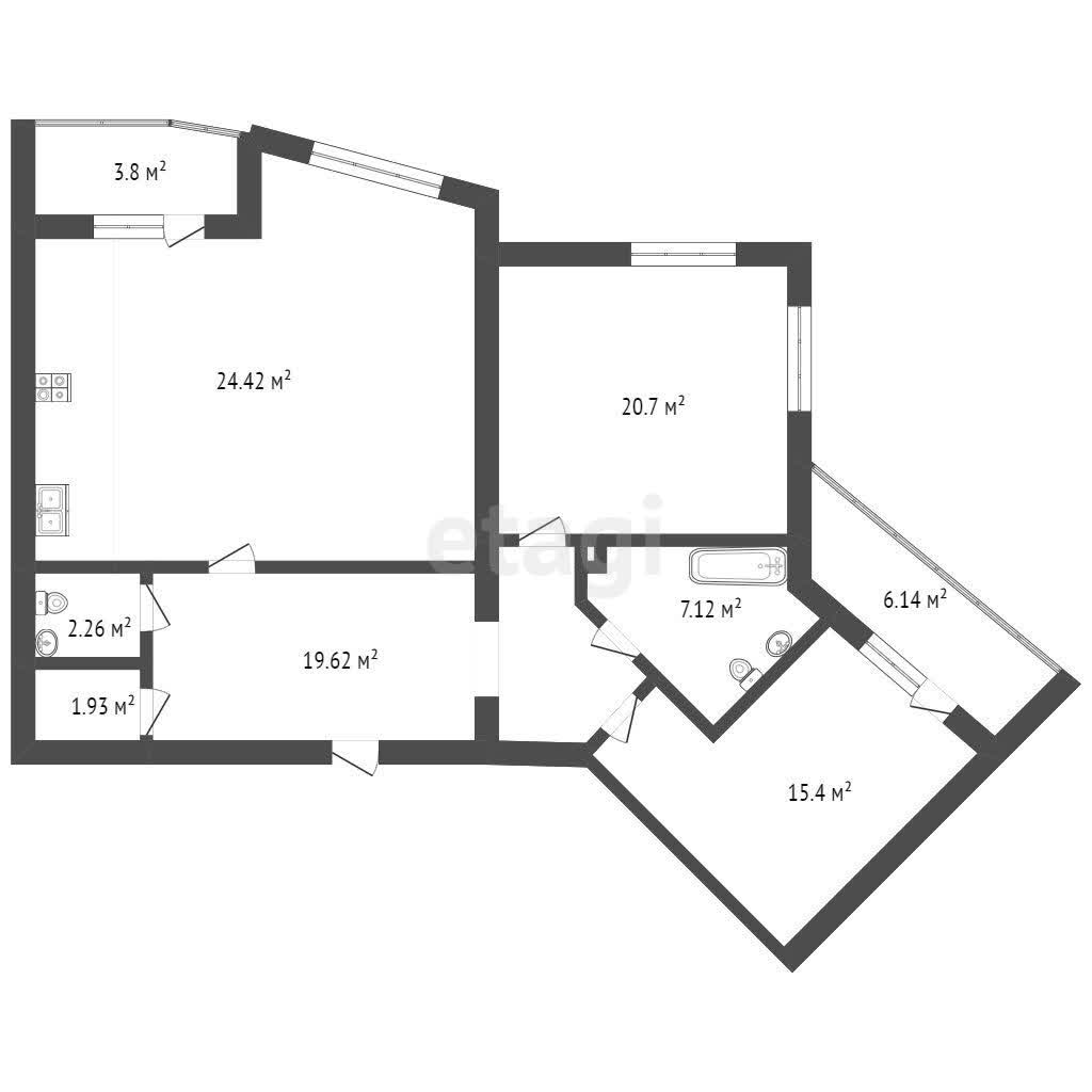 Продажа 3-комнатной квартиры, Пенза, Пензенская область,  Засечное