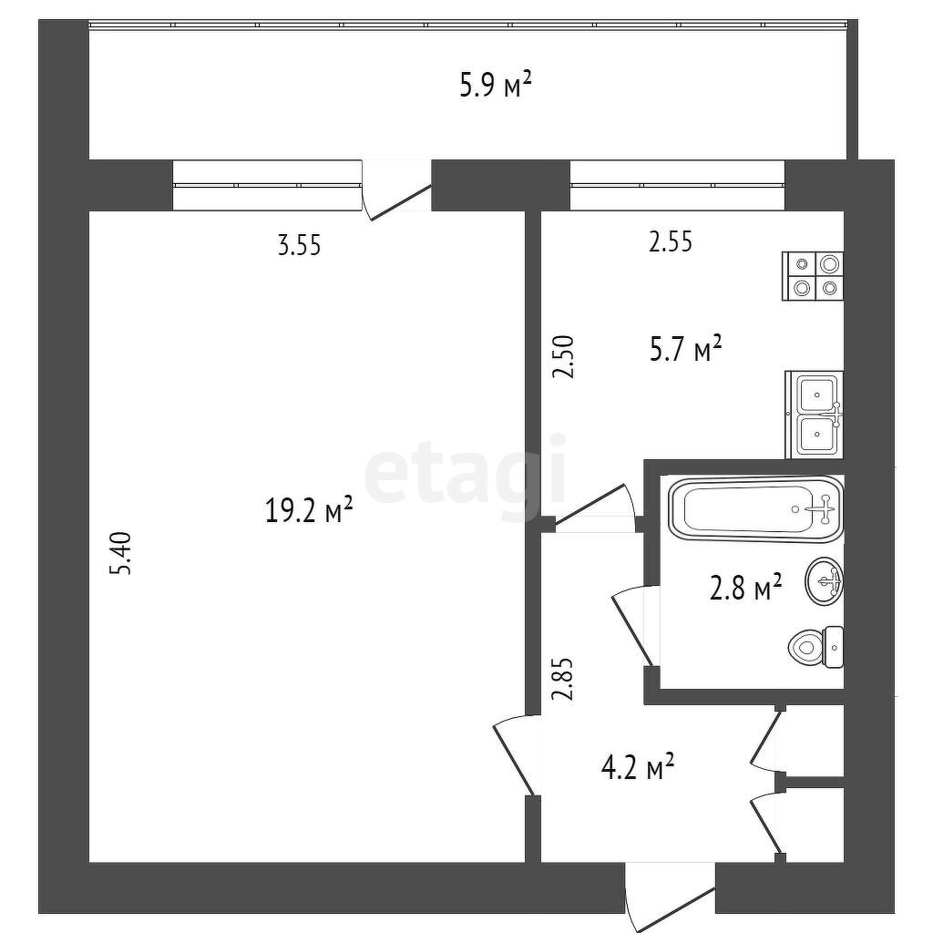 Продажа 1-комнатной квартиры, Комсомольск-на-Амуре, Интернациональный пр-т,  2 к 2