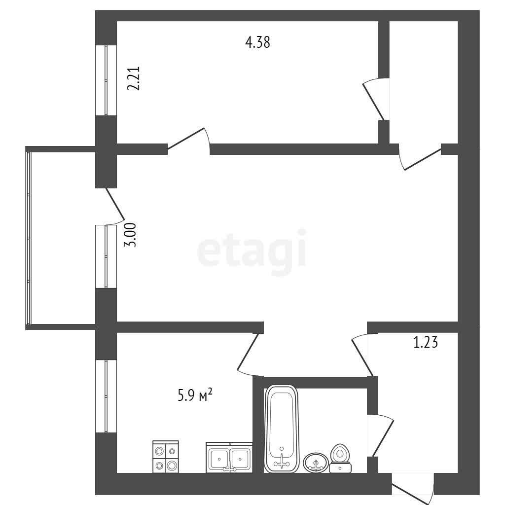 Продажа 2-комнатной квартиры, Комсомольск-на-Амуре, Интернациональный пр-т,  26