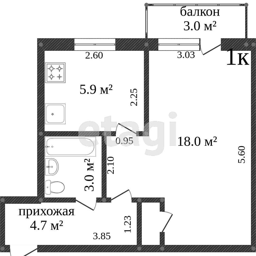 Продажа 1-комнатной квартиры, Комсомольск-на-Амуре, Молодогвардейская,  14