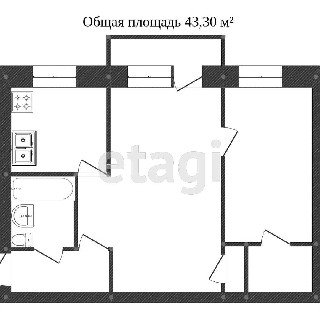 Продажа 2-комнатной квартиры, Комсомольск-на-Амуре, Севастопольская,  5
